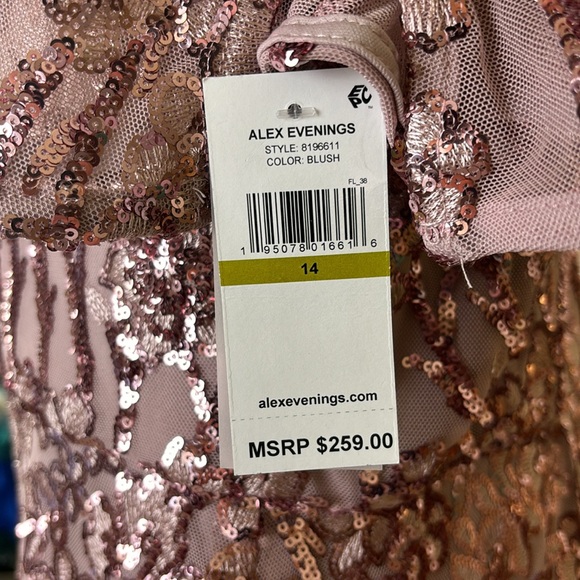 Alex Women’s all over sequins stretchy fitted formal evening dress - Picture 7 of 8